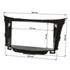 Double DIN Facia Adaptor for Hyundai i30 2012 Onwards, Black