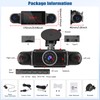 CAMECHO Dashcam Car Front Rear with 4 Cameras FHD 1080P