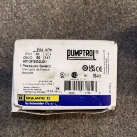 Square-D  Schneider Electric SQ-D 30-50#  WATER PUMP PRESSURE SWITCH #9013FSG2 1/4"FPT Square D 1/4" FPT New