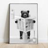 ZFTCN Funny Newspaper Animal Wall Art, Animal Wall Pictures on