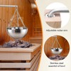 Nuogo 2 Set Sauna Aromatherapy Bowls Oil Cup Holder Swinging