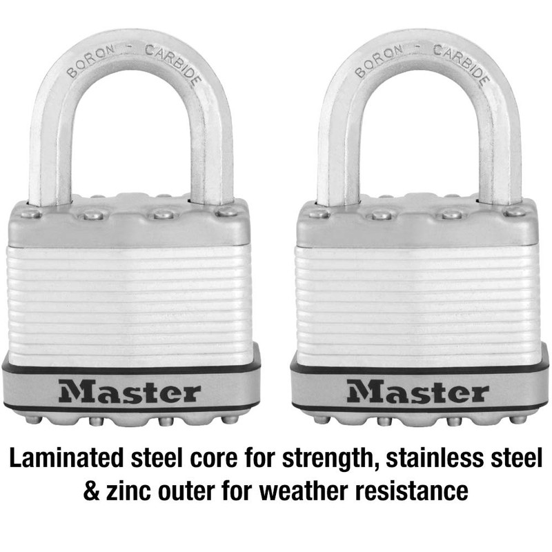 Master Lock M5XT Magnum Heavy Duty Outdoor Padlock with Key,