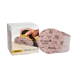 Mirka Ultimax Ligno Ø 150mm Schleifscheiben Klett Multifit / Korn 120 / 100 Stück / Multi-Lochung / zum Schleifen von Holzoberflächen