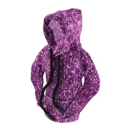 RATCHROLL 1 Pc Universal Gear Shift Knob Cover Automotive Manual Stick Shifting Handle Protector 3D Printed Hoodie Style Vertical Lines Purple Polyester