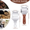 2 Pieces Truffle Slicer Adjustable Blade Rosewood Handle Stainless Steel
