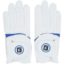 FootJoy Weathersoft FGWF3PRWB-18 White/Blue, Ambidextrous, Women's, 7.1 inches (18 cm)