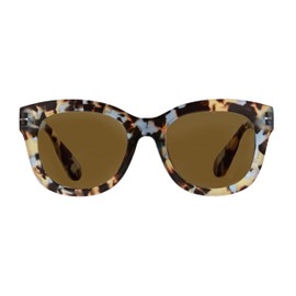Peepers by PeeperSpecs Oprah's Favorite Women's Center Stage Oversized Bifocal Sunglasses - Blue Quartz +2.50