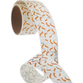 Jillson Roberts Bulk Roll Birthday Themed Prismatic Stickers, Mini Gold & Silver Streamers - 100 Repeats