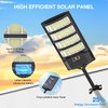 Solar Street Lights Outdoor Waterproof ,25000LM 320°Wide Angle Flood light,