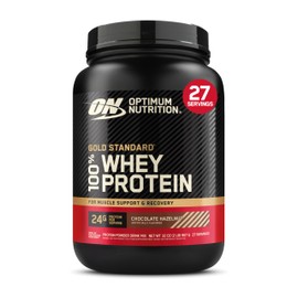 Optimum Nutrition Optimum Nutrition Gold Standard 100% Whey Protein Powder, Chocolate Hazelnut, 2 Pound (Packaging May Vary)