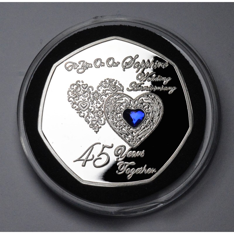The Commemorative Coin Company On Our 45th SAPPHIRE WEDDING ANNIVERSARY