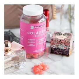 Belabear Colágeno + Biotina 100gomitas Fresa Solanum Fresa