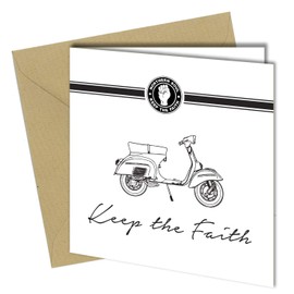 FATHERS DAY CARD/BIRTHDAY CARD/THANK YOU or FRIENDSHIP CARD NORTHERN SOUL Vespa Husband Boyfriend #821