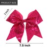 2 Packs Jumbo Hotpink Cheerleading Bow 8 Inch Large Cheer