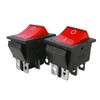 Twidec/2Pcs Rocker Switch 6 Pins 2 Position ON/ON AC 10A/125V