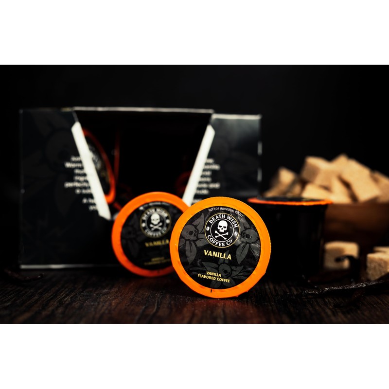 Death Wish Coffee, Vanilla Single Serve Pods (30 Count)