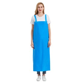 Nanxson TPU Waterproof Lightweight Apron with Adjustable H-shaped for Dishwashing Cleaning Lab Work Dog Grooming CFS0009 Blue