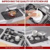 Toovem Silicone Grid Sink Mat Protectors Kitchen Sink Protector Dishwasher