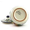 Hand Painted Italian Ceramic Garlic Jar Venezia - Handmade in
