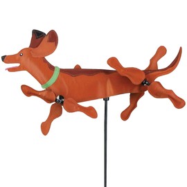 Whirligig Spinner Dachshund 20" – Adorable Dog-Themed Design, Weather-Resistant Outdoor Decor, Durable & Lightweight for Patios, Yards, and Gardens - Eye-Catching Wind Spinner