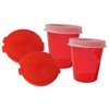 Tupperware Set of 2 Round Pill Keepers and 2 Midgets