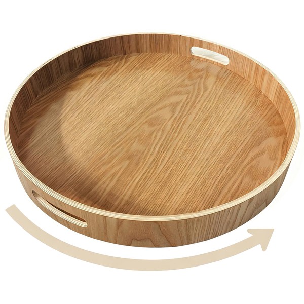 i-lan 16" Wooden Lazy Susan Organizer for Table Top- 360°