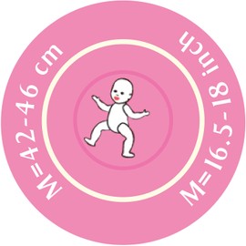 Götz 3402924 Baby Suit Animals - Doll Clothes Size M - 2-Piece Clothing and Accessory Set for Baby Dolls from 42 - 46 cm