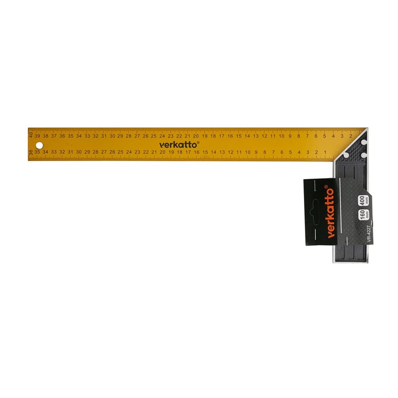 Mivos Carpenter's Square with 350 mm Spring Steel Blade and