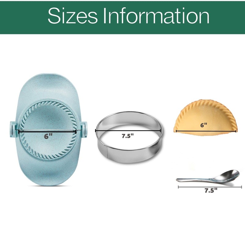 MUMSUNG Empanada Maker Press, 6" Professional Dumpling Maker Mold kit
