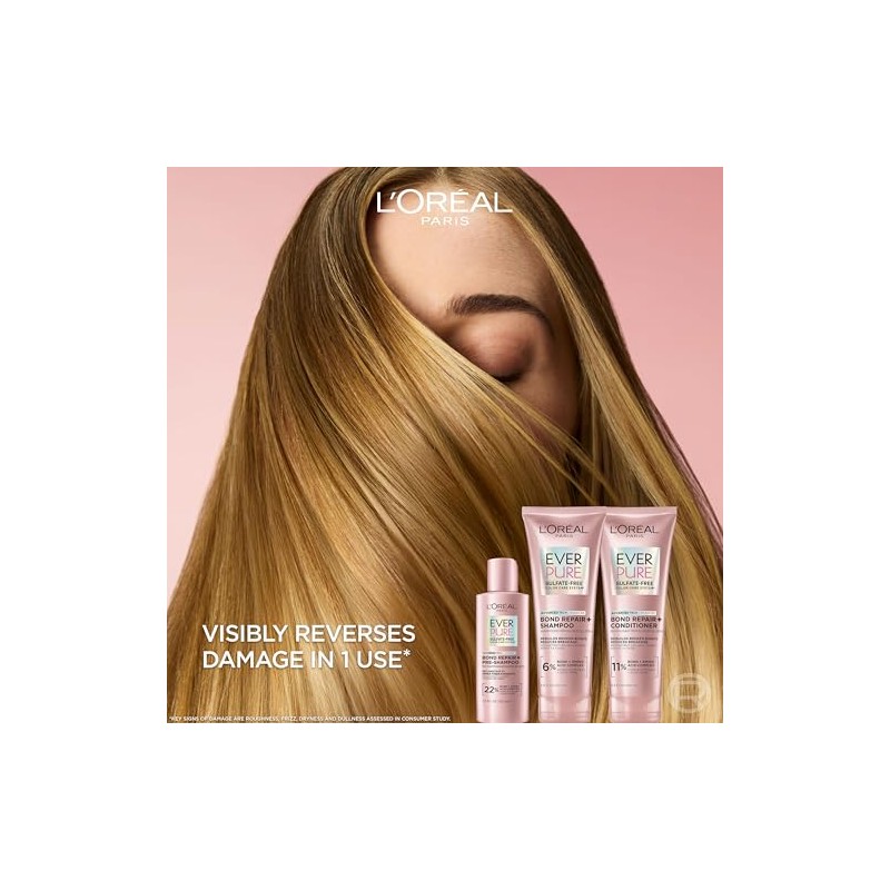 L'Oreal Paris EverPure Tratamiento prechampú sin sulfato Bond Repair, reparación
