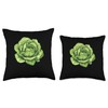 Iceberg Lettuce 90s Retro Throw Pillow