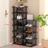 Vertical Shoe Rack - Tall Narrow Shoe Rack Organizer for