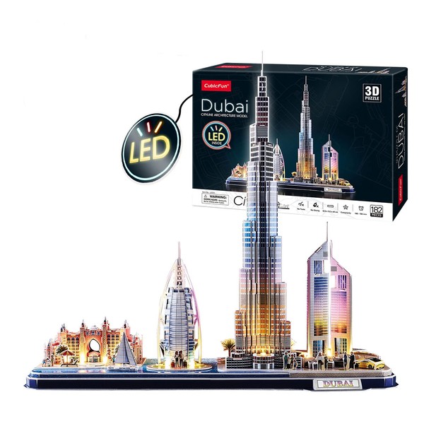 3D Puzzle - Dubai Led City Line | 3D Puzzle