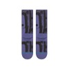 Stance Draper Crew Socks Indigo Blue Patterned Calf Large