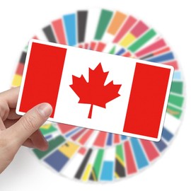 AUCEKO 105PCS Stickers for National Flag,World Flag Stickers,Teens Boys and Girls Sticker Pack Vinyl Skateboard Guitar Door Laptop Luggage Car Bike Water bottle Birthday Party Supplies Stickers