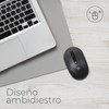 TECHZONE Mouse Inalámbrico con Click Silencioso 4 Botones Tecnología USB