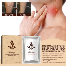 South Moon Tourmaline Stone Self-Heating Moxibustion Patch Joint Massage Soothing Soreness Care Vision Care EquipmentSize: 5pcs