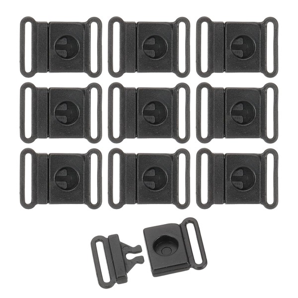 sourcing map Safety Breakaway Buckle 25mm / 1" Plastic Flat