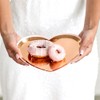WEDDINGSTAR Small Heart Disposable Paper Party Plates - Rose Gold