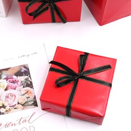 Red Metallic Wrapping Paper 50 * 70cm,5 Sheets Foil Wrapping Paper for Wedding Birthday Christmas Valentine's day Gift Decoration