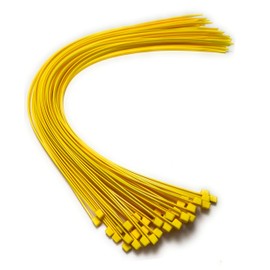 Cable Ties - 450mm x 4.8mm - 17.7" Extra Long Tie Wraps - Nylon Zip Ties (50, Yellow)