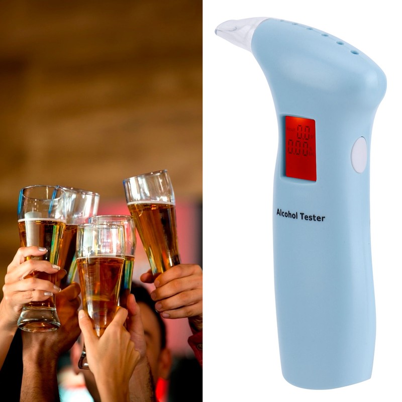 Breath Liquor Tester Driver Drunk Detector Wine Analyzer with LCD