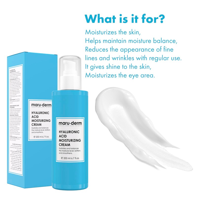 Maruderm Hyaluronic Acid Moisturizing Face and Body Skin Care Cream