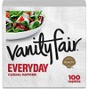 Vanity Fair Everyday Paper Napkins, 100 2-Ply Disposable Napkins (Pack