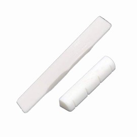 Miwayer Ukulele Real Bone 53mm Bridge Saddle & 35mm Nut for 4 String Ukulele-Regula