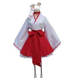 CEXIN(セシン) コスチューム コスプレ小物 コスプレ服 妖狐×仆SS 白鬼院凜々蝶 IS Infinite Stratos 篠ノ之箒 巫女 仮装 学園祭