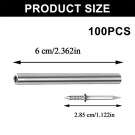 100pcs Double Headed skirting Nails - Double Sided Traceless Nails - skirting Board Nails - Equipped with a Specific Nail Sleeve Tool - Perfect for Home Decoration, Carpentry