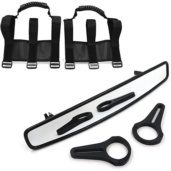 HTTMT- UTV-009+022 -UTV 17" Rear View Race Mirror 1.75" Clamp