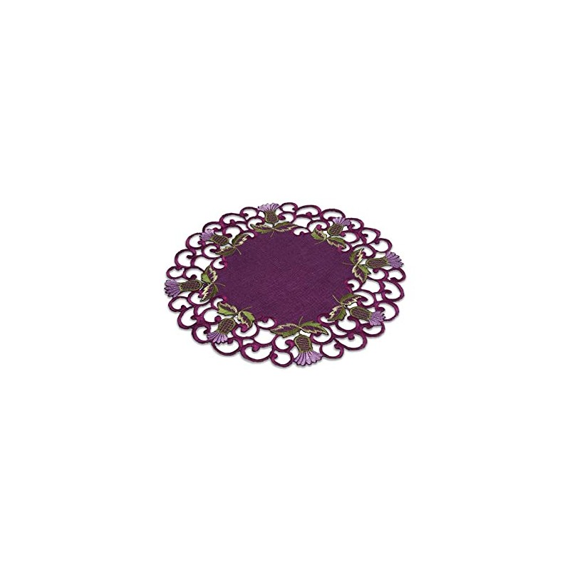 Justina Claire Doilies (Large) 16" in a Glencoe Thistle Design