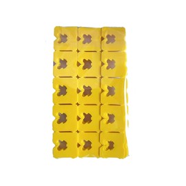100 Pieces Reusable Plastic Bread Bag Clips Keep Your Food Fresh Longer After Opening 7/8 x 7/8 inches (Yellow)
